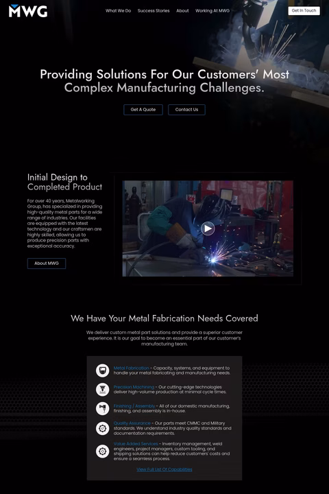 Metalworking-Group Homepage 1440px