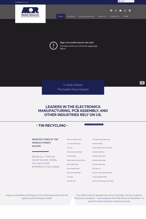 Metallic-Resources Homepage 1440px