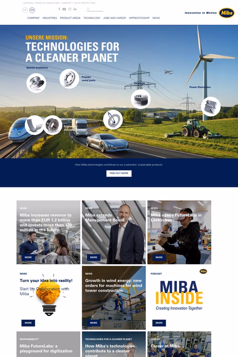 Miba-Bearings-Us En/ 1440px