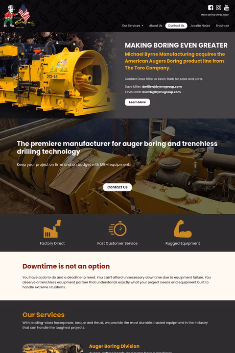 Michael-Byrne-Manufacturing Homepage 1440px