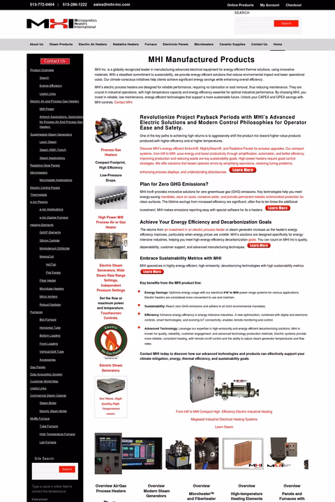 Micropyretics-Heaters-International Homepage 1440px
