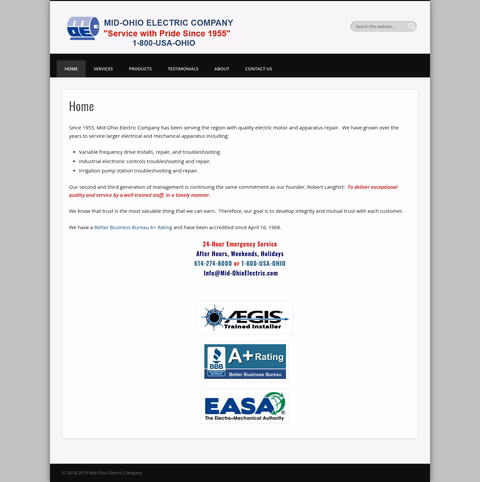 Mid-Ohio-Electric-Company Homepage 1440px
