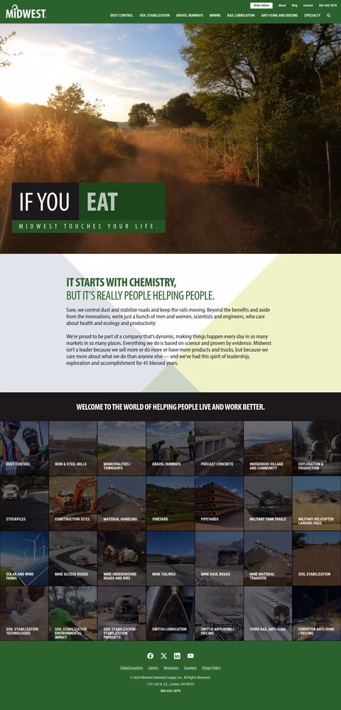 Midwest-Industrial-Supply Homepage 1440px