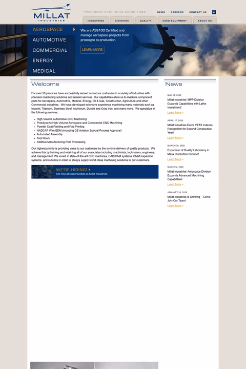 Millat-Industries Homepage 1440px