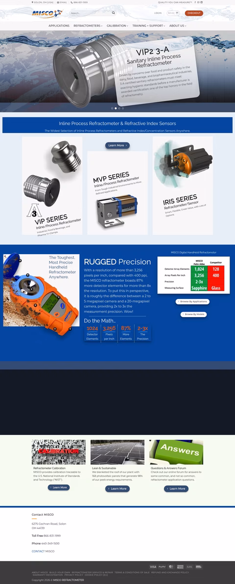 Misco-Products Homepage 1440px
