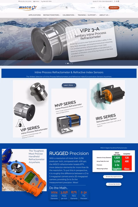 Misco-Products Homepage 1440px