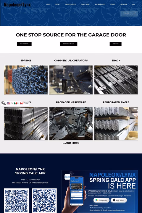 Napoleon-Lynx Homepage 1440px