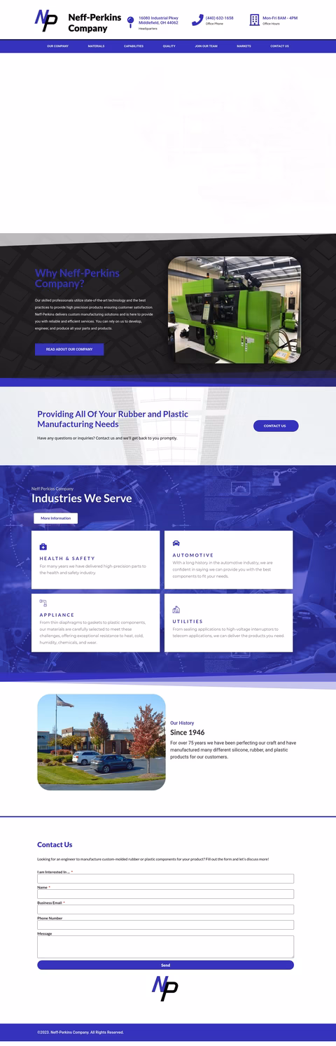 Neff-Perkins-Company Homepage 1440px