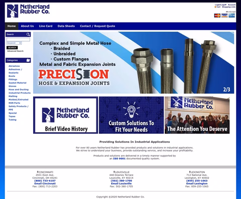 Netherland-Rubber-Company Homepage 1440px