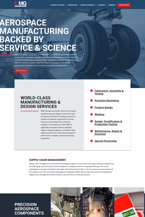 Nmg-Aerospace Homepage 1440px