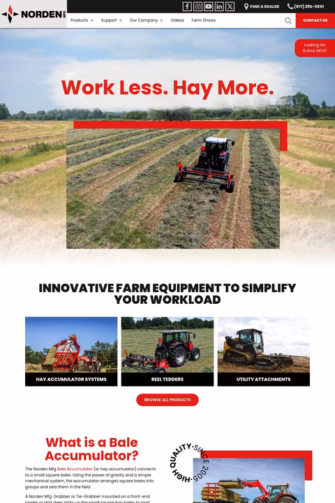 Norden-Manufacturing Homepage 1440px
