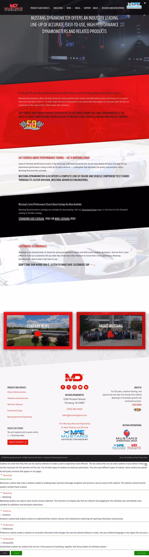 Mustang-Dynamometer Homepage 1440px