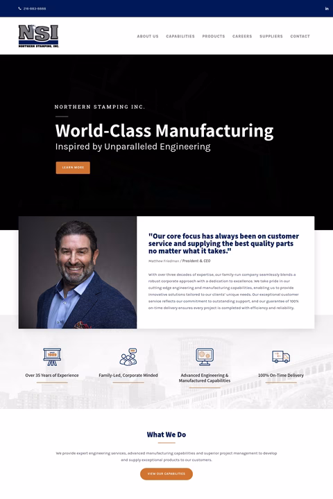 Northern-Stamping-Inc Homepage 1440px