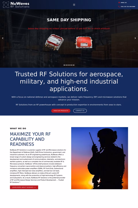 Nuwaves-Rf-Solutions Homepage 1440px