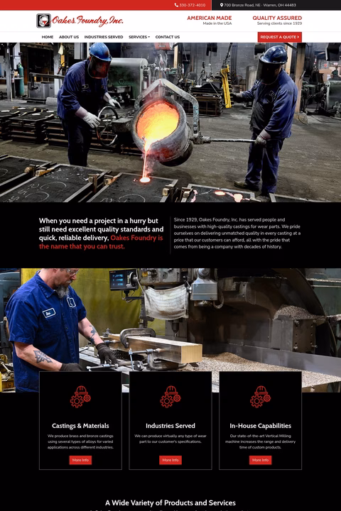 Oakes-Foundry Homepage 1440px
