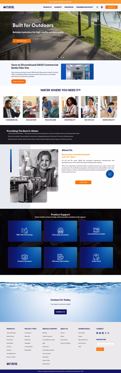 Oasis-International Homepage 1440px