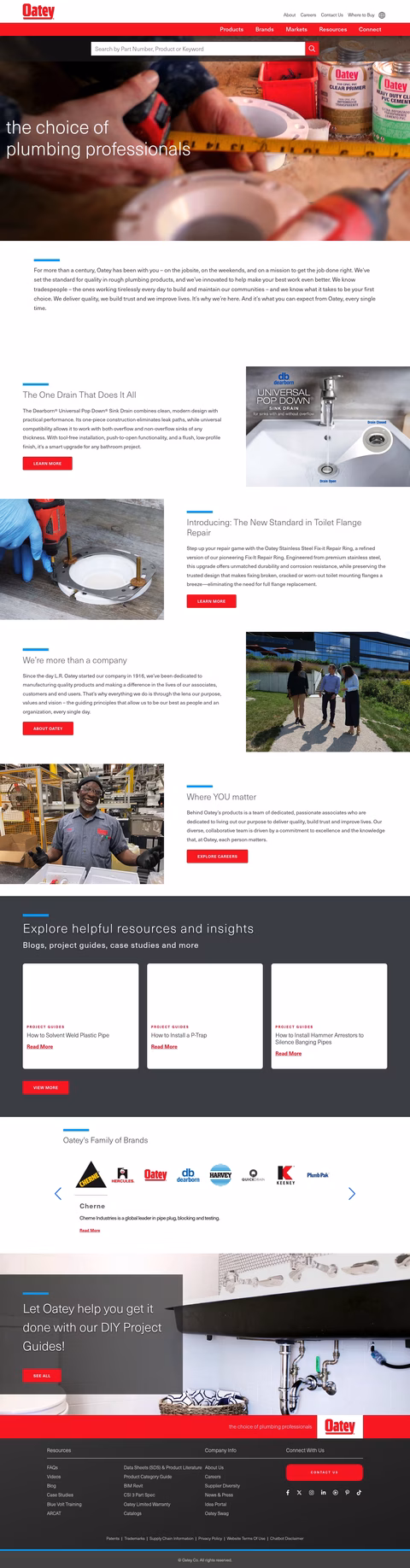 Oatey Homepage 1440px