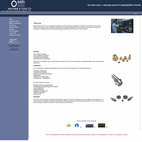 Obars-Machine-Tool Homepage 1440px