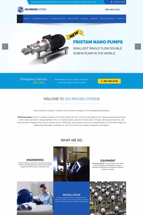 Ocs-Process-Systems Homepage 1440px