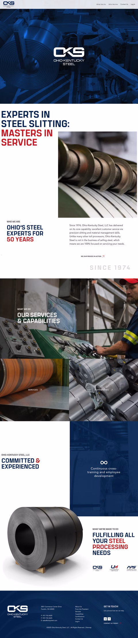 Ohio-Kentucky-Steel Homepage 1440px