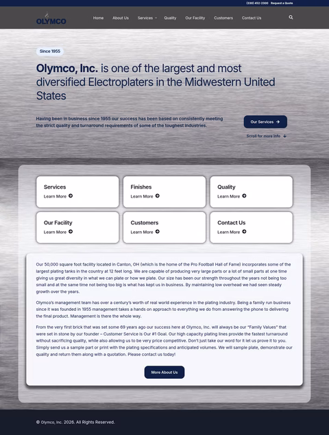 Olymco Homepage 1440px