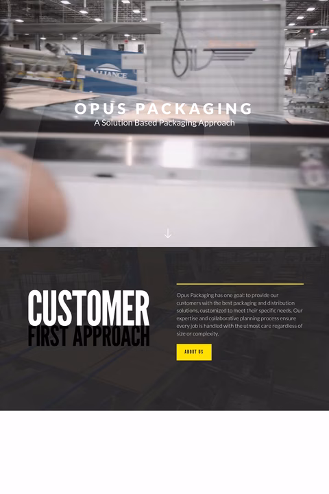 Opus-Packaging Homepage 1440px