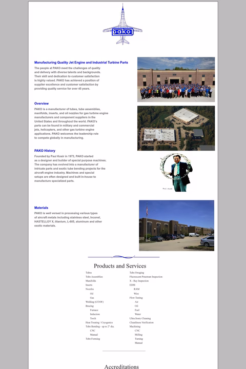 Pako Homepage 1440px