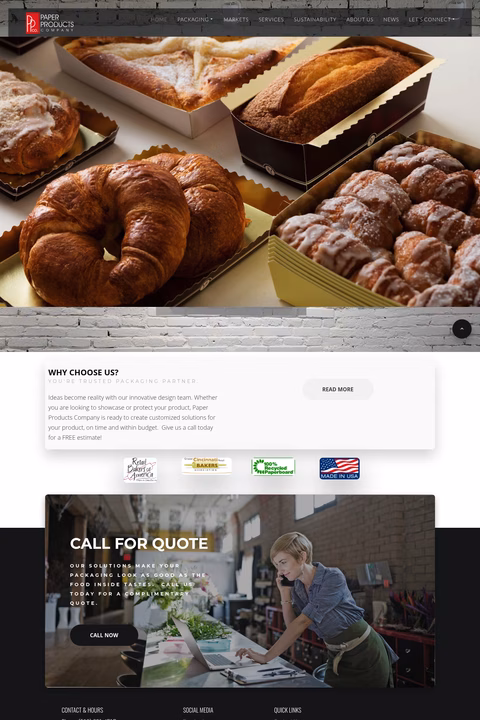 Paper-Products-Company Homepage 1440px