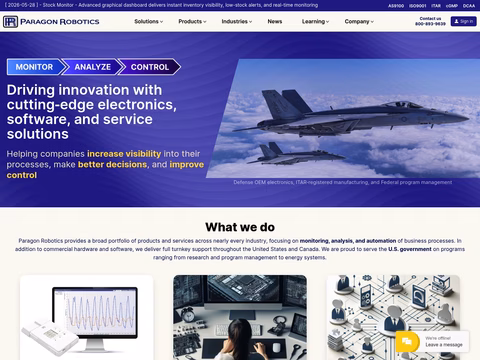 Paragon-Robotics Homepage 1440px