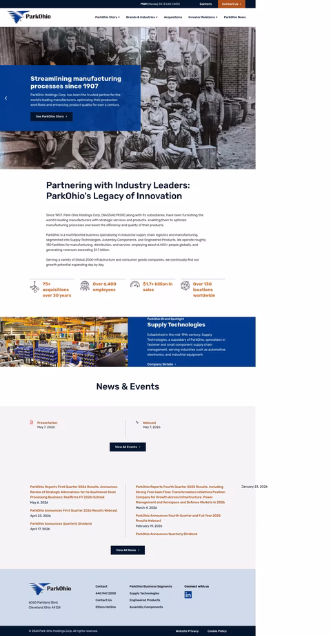 Park-Ohio-Holdings Homepage 1440px