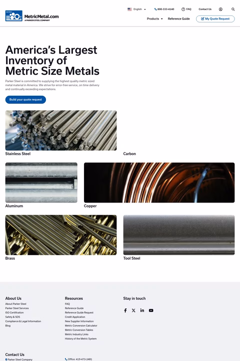 Parker-Steel-Company Homepage 1440px