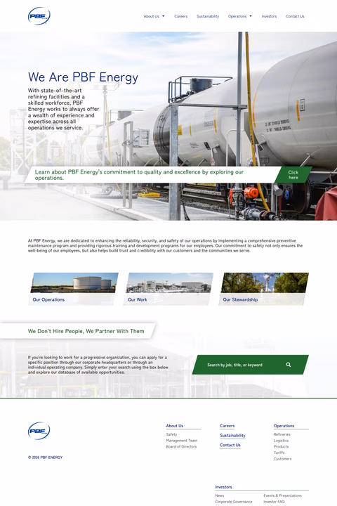 Pbf-Energy Homepage 1440px