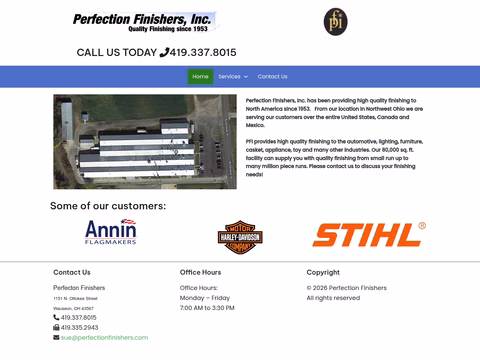 Perfection-Finishers Homepage 1440px