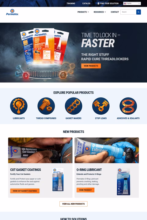 Permatex Homepage 1440px
