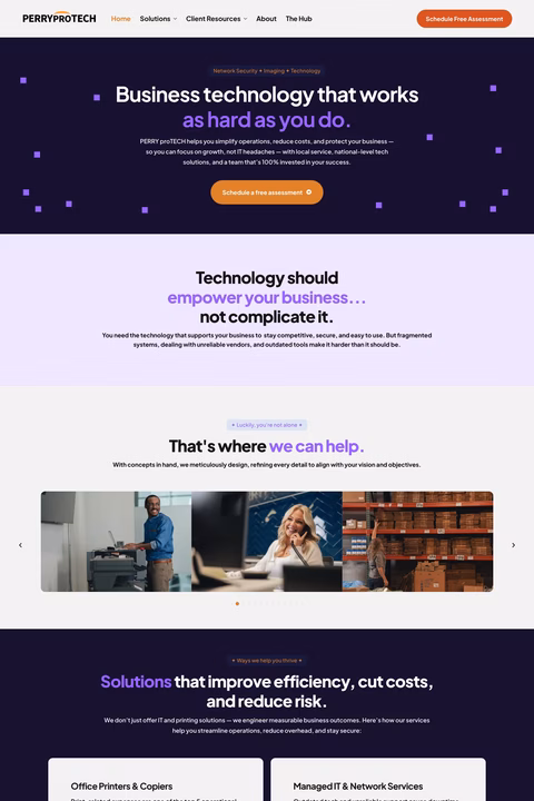 Perry-Protech Homepage 1440px