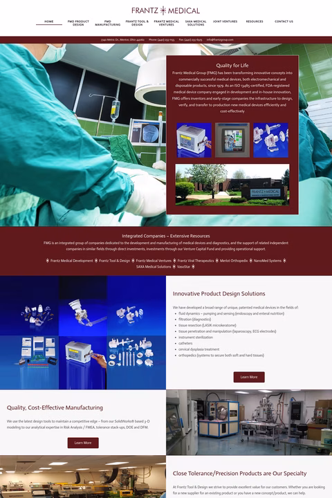 Frantz-Medical-Group Homepage 1440px