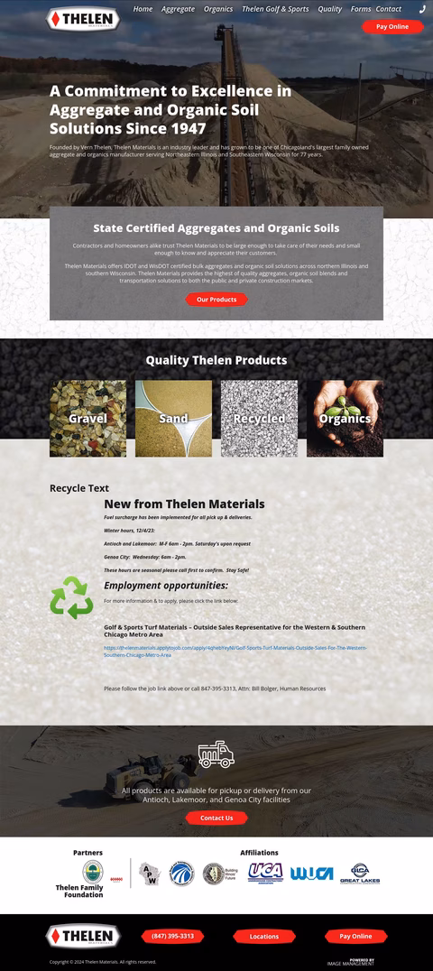 Thelan Materials Homepage 1440px