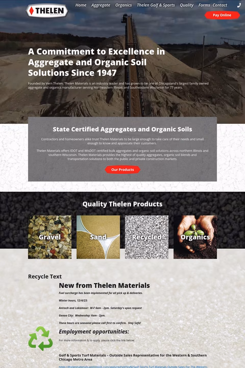 Thelan Materials Homepage 1440px