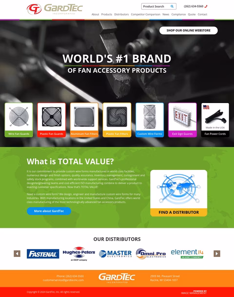 Gardtec Incorporated Homepage 1440px