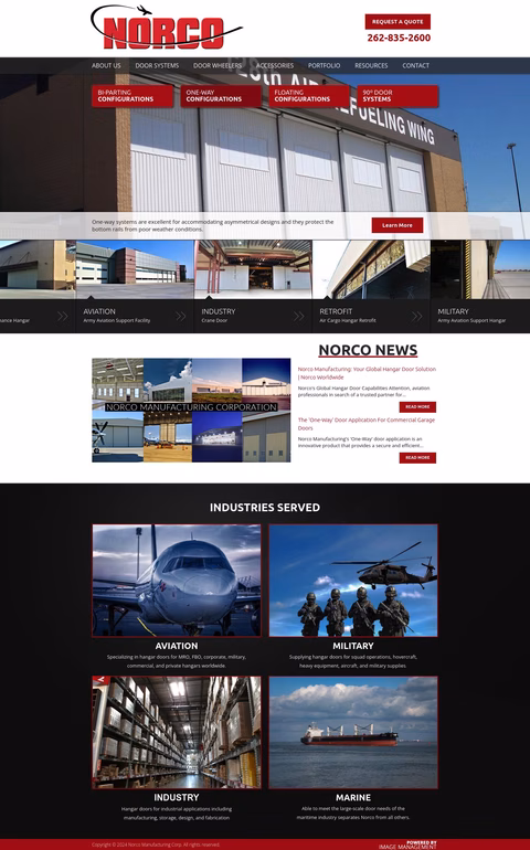 Norco Manufacturing Homepage 1440px