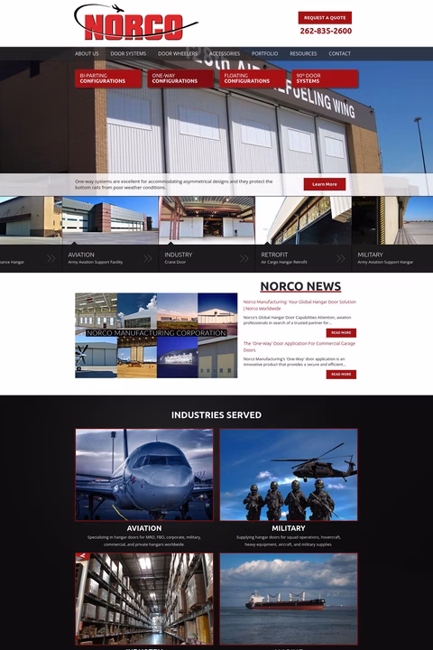 Norco Manufacturing Homepage 1440px