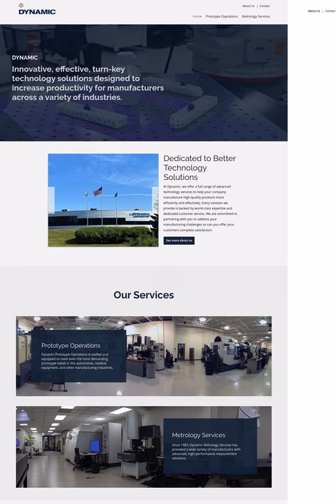 Dynamic Inc Homepage 1440px