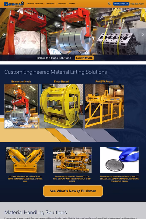 Bushman Equipment Homepage 1440px