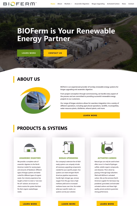 Bioferm Homepage 1440px