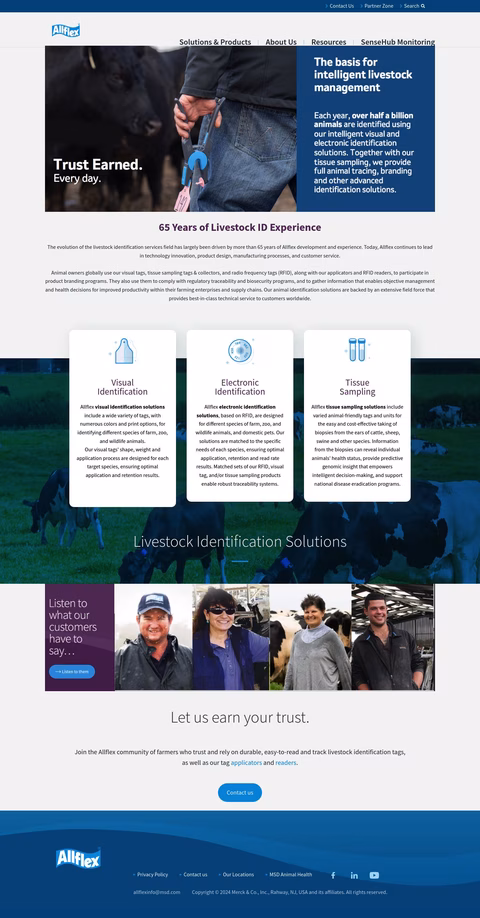 Allflex Homepage 1440px