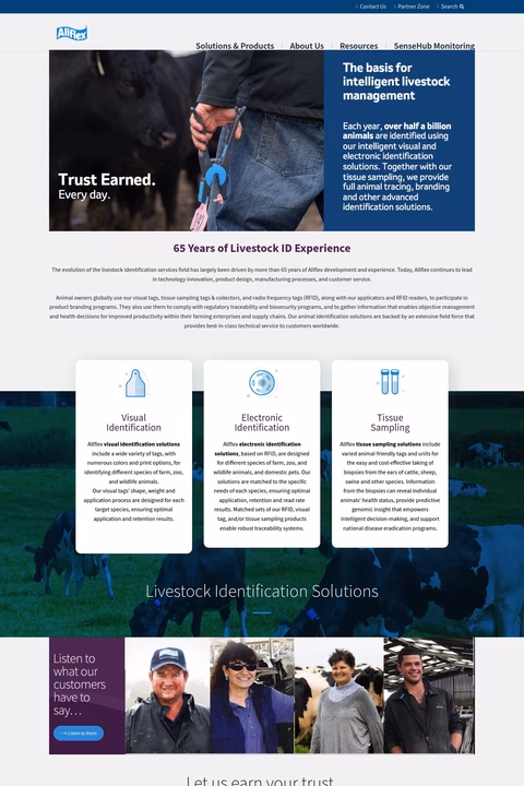 Allflex Homepage 1440px