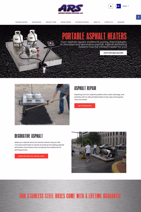 Asphalt Reheat Systems Homepage 1440px