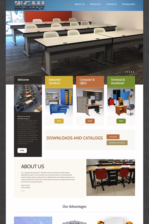 Greene Manufacturing Inc Homepage 1440px