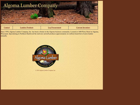 Algoma Lumber Company Homepage 1440px