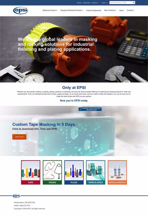 Engineered Products Services Inc Homepage 1440px